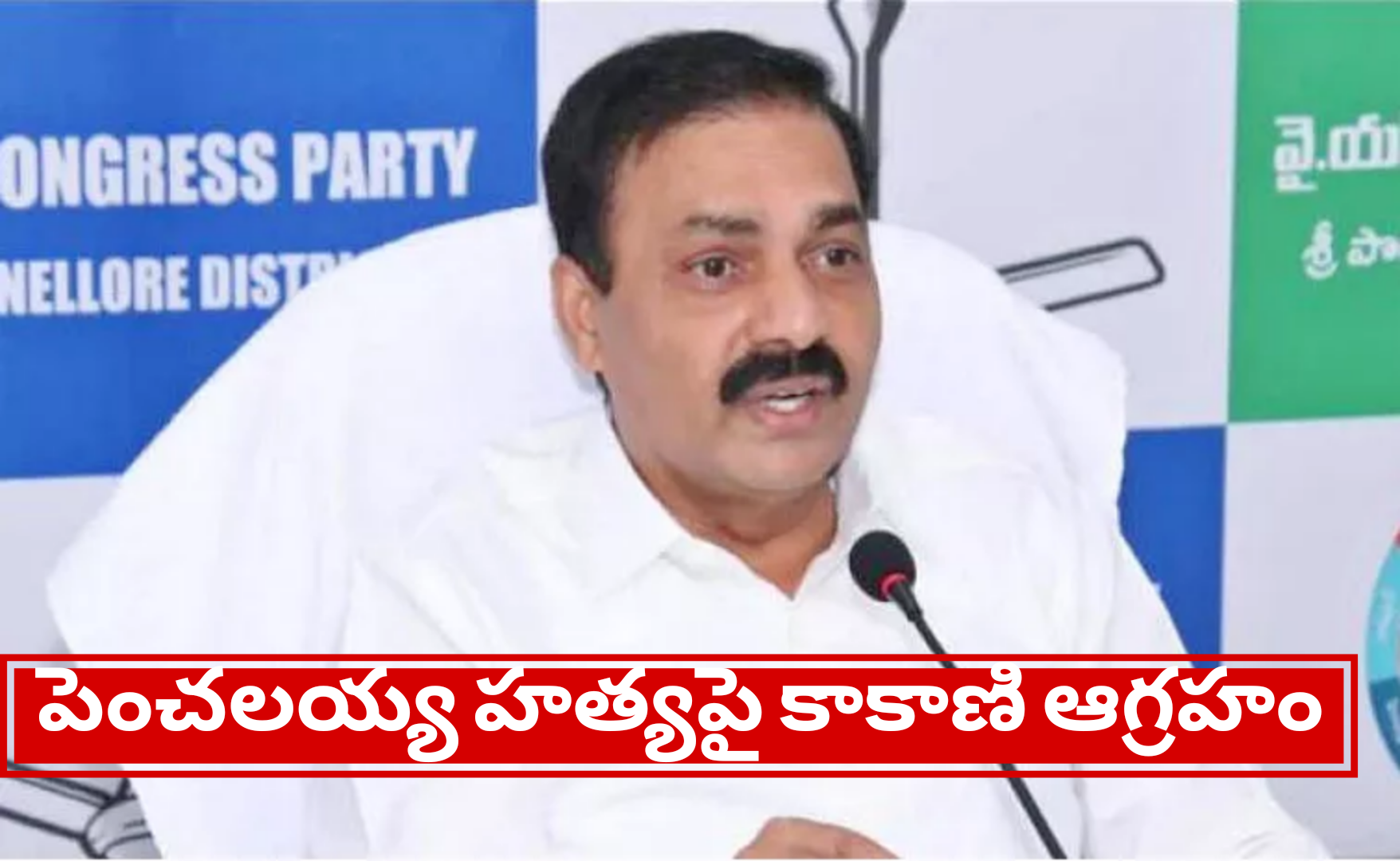 పెంచలయ్య హత్యపై కాకాణి ఆగ్రహం: ఏపీలో శాంతి భద్రతలు దెబ్బతిన్నాయంటూ విమర్శలు