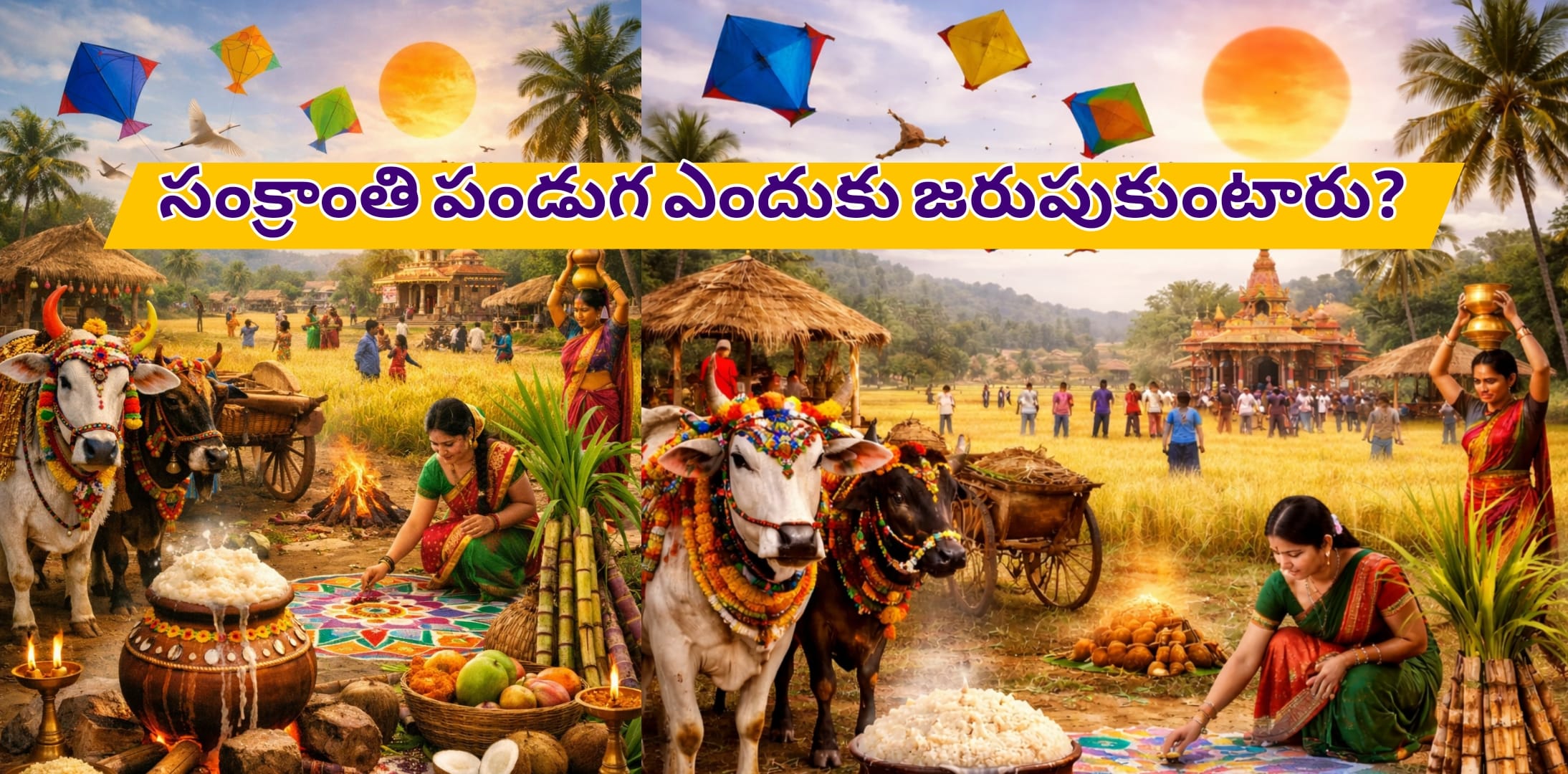 సంక్రాంతి పండుగ ఎందుకు జరుపుకుంటారు