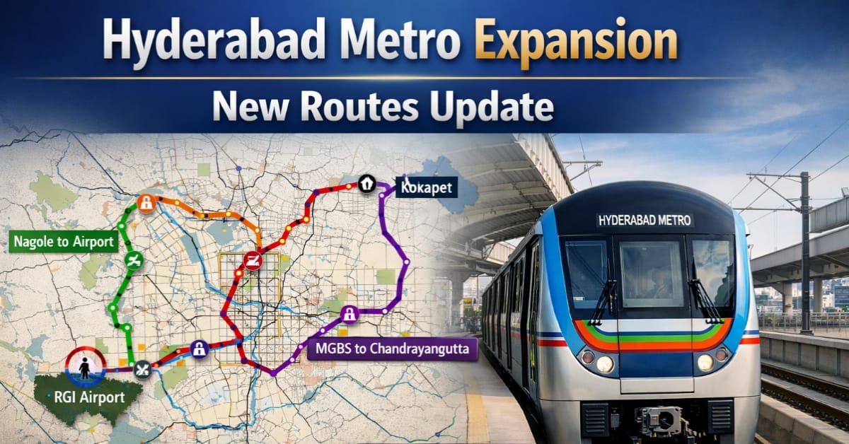 Hyderabad Metro New Routes: నగరాన్ని మార్చబోయే కొత్త మెట్రో రోడ్లు – పూర్తి వివరాలు