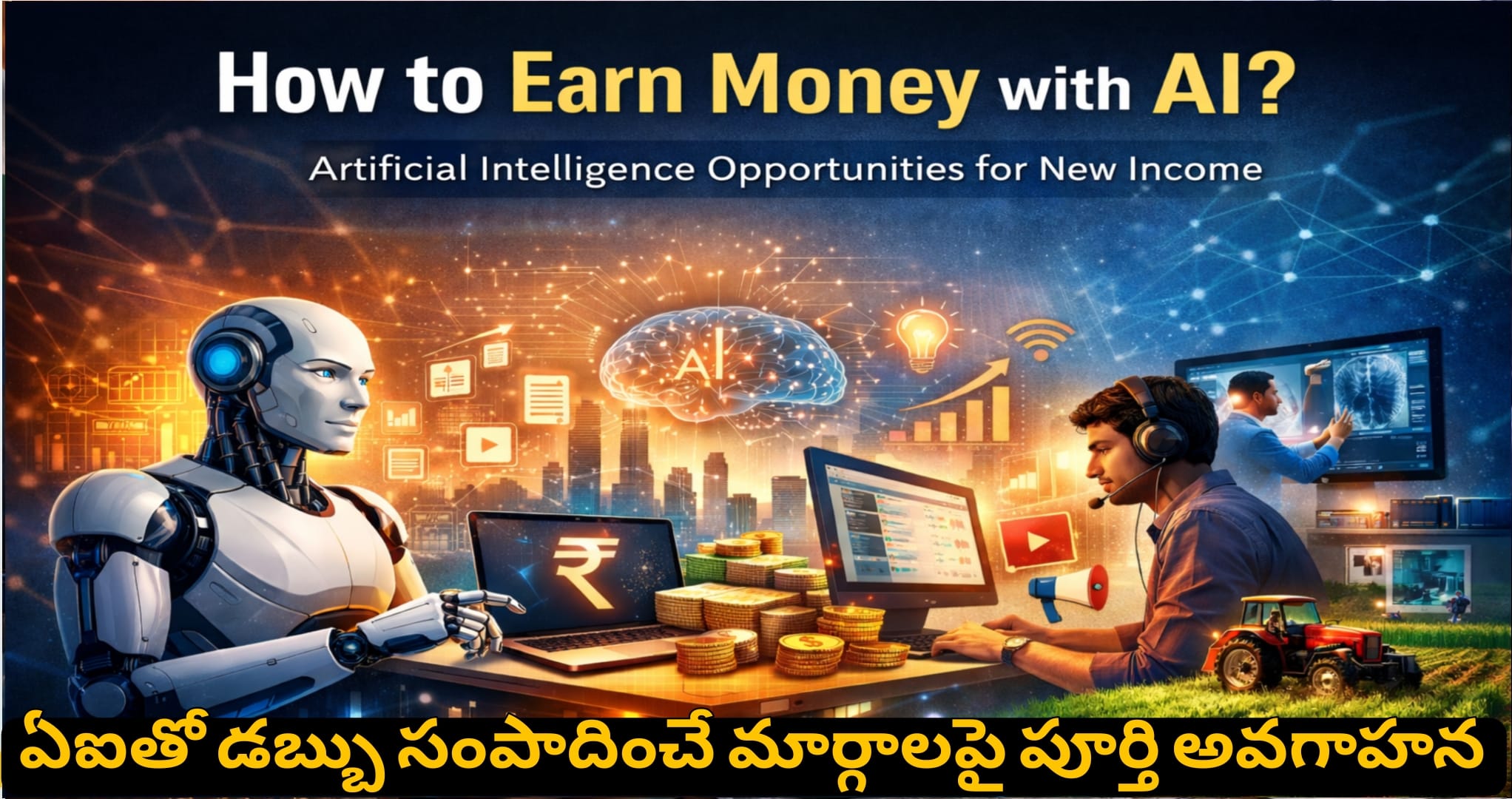 AI and Income Opportunities in India: ఏఐతో డబ్బు సంపాదించే మార్గాలపై పూర్తి అవగాహన