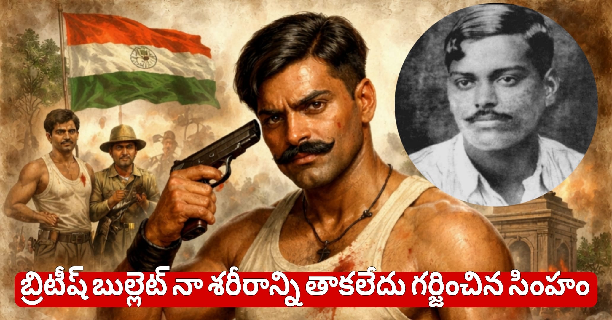 బ్రిటీష్‌ బుల్లెట్‌ నా శరీరాన్ని తాకలేదు..!” – గర్జించిన సింహం చంద్రశేఖర్ ఆజాద్ ఆఖరి పోరాటం మీకు తెలుసా?