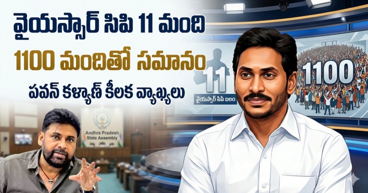ఆ 11 మంది ఎమ్మెల్యేలు 1,100 మందితో సమానం.. వైఎస్సార్సీపీ దెబ్బకు పవన్ సంచలన అంగీకారం!