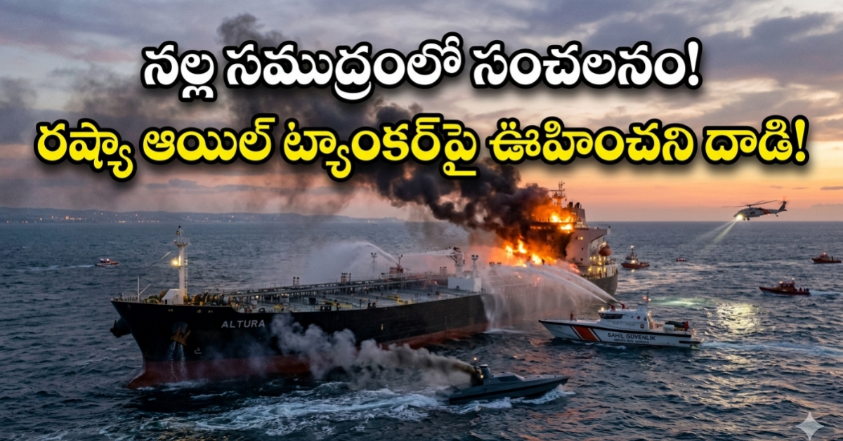 నల్ల సముద్రంలో సంచలనం.. రష్యా ఆయిల్ ట్యాంకర్‌పై ఊహించని దాడి!