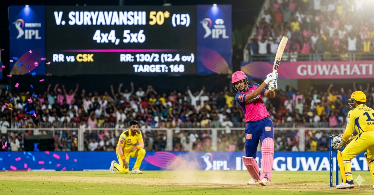 ​15 Balls.. 50 Runs: గ్రౌండ్‌లో Vaibhav Suryavanshi విధ్వంసం.. RR Super Victory!