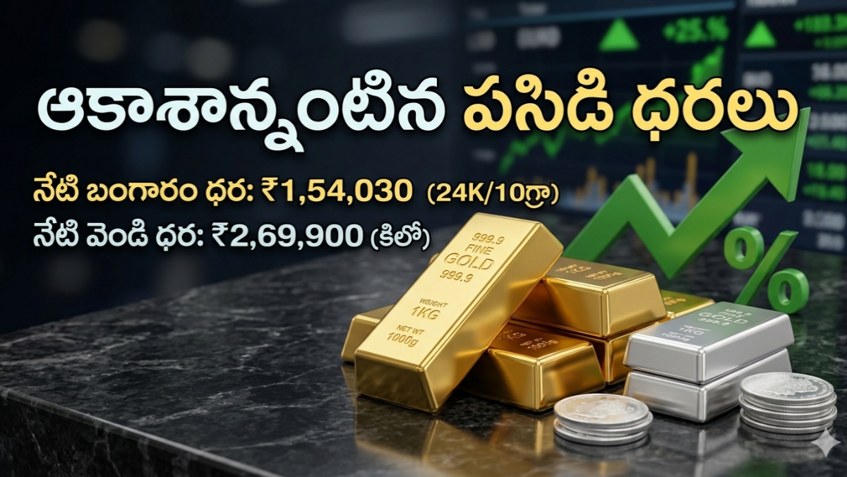 Today Gold Rate: తెలుగు రాష్ట్రాల్లో మండిపోతున్న పసిడి.. ఏకంగా రూ.1.54 లక్షలు దాటిన బంగారం, భారీగా పెరిగిన వెండి!