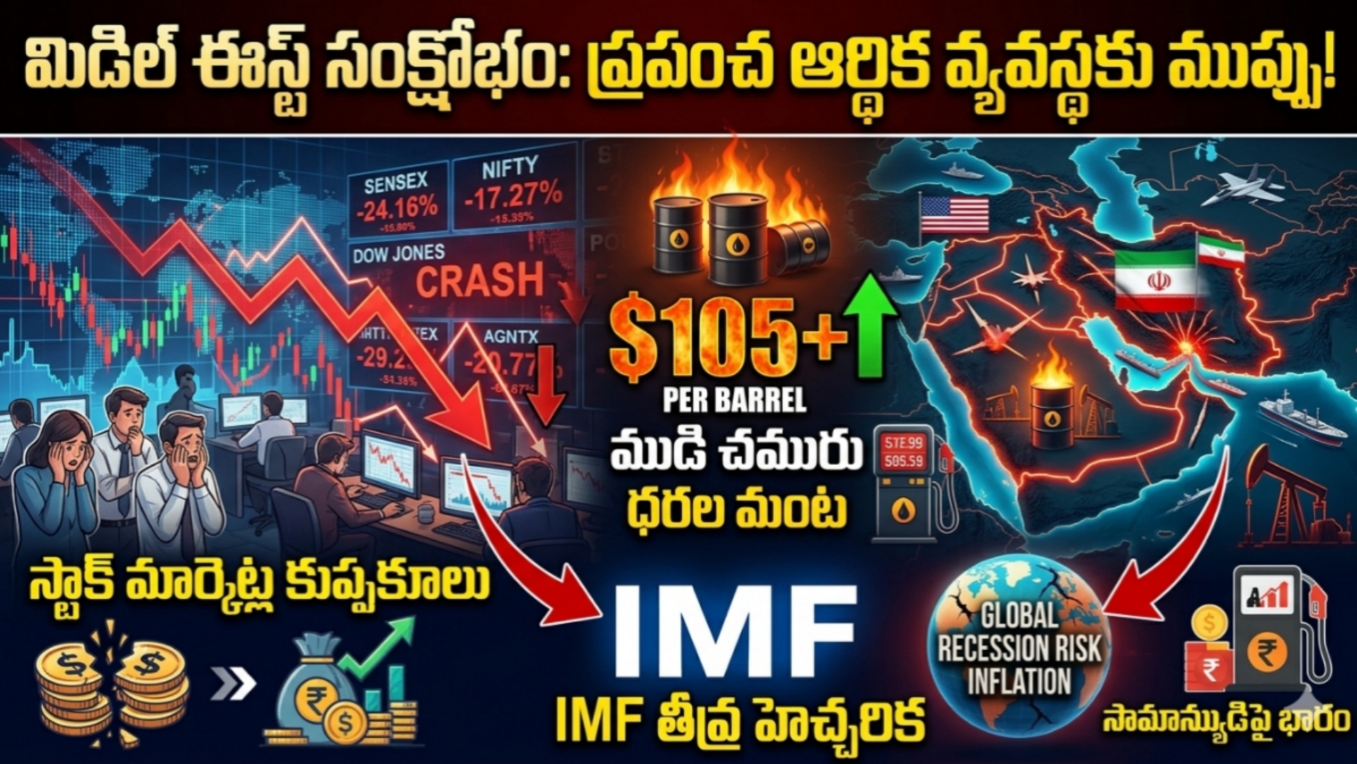 Crude Oil @ $105: సామాన్యుడికి షాక్.. భారీగా పెరగనున్న Petrol, Diesel ధరలు!