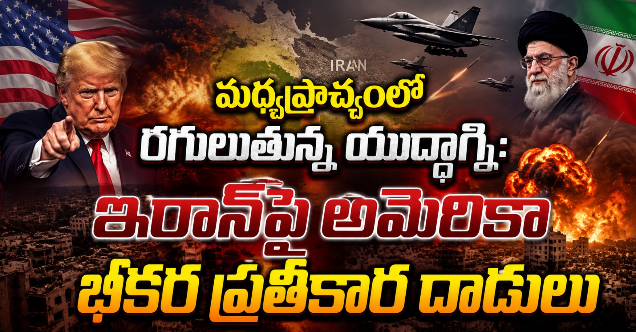 U.S. Launches Heavy Retaliatory Airstrikes on Iran Following Attacks on Bases మధ్యప్రాచ్యంలో రగులుతున్న యుద్ధాగ్ని: ఇరాన్‌పై అమెరికా భీకర ప్రతీకార దాడులు
